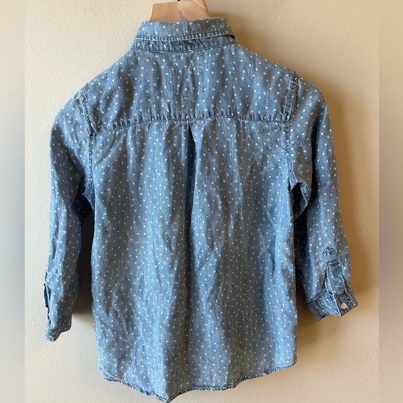 Girls Rails Denim Heart Print Shirt - Picture 6 of 6